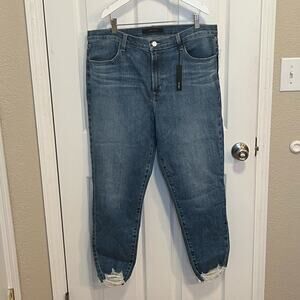 NWT J Brand Alana High-Rise Crop Skinny Jeans size 34